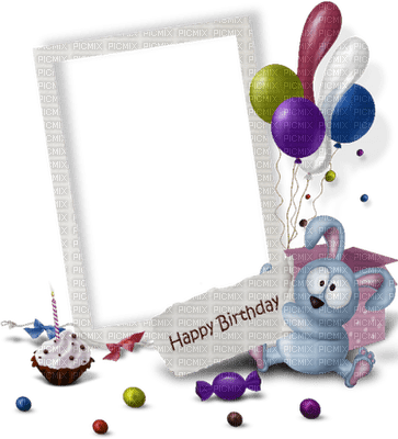 Kaz_Creations Deco Frames Frame Birthday - PNG gratuit