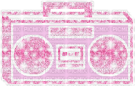glitter boombox - GIF animé gratuit