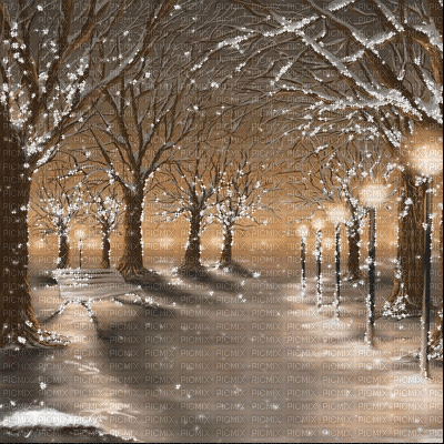 Winter.Landscape.Hiver.gif.Victoriabea - GIF animé gratuit