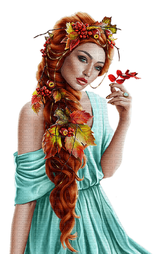 Woman Autumn - Bogusia - фрее пнг