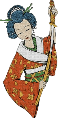 oriental asian woman geisha - бесплатно png