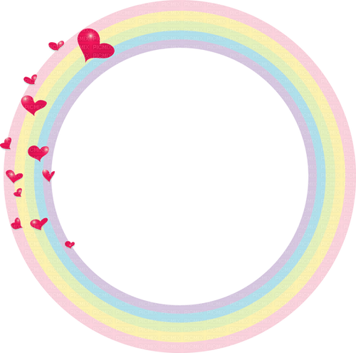 rainbow frame Bb2 - PNG gratuit