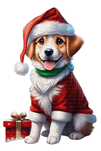 dog, hund, christmas - png grátis