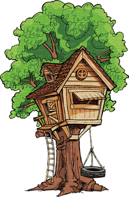Kaz_Creations Tree House - bezmaksas png