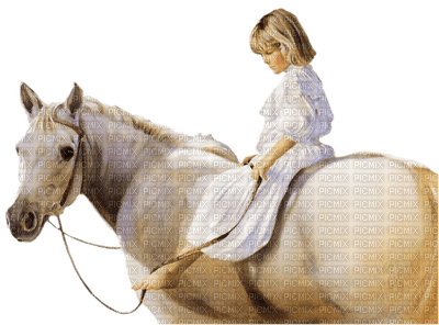 child with horse bp - ücretsiz png