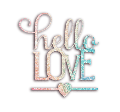 kikkapink hello love text quote logo - 免费PNG