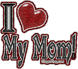 i heart my mom - Δωρεάν κινούμενο GIF