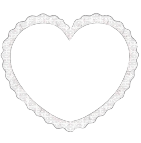 heart lace frame - png grátis