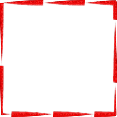 RED FRAME deco cadre rouge - Free PNG