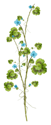 Kaz_Creations Blue Deco Flowers Colours - Free PNG