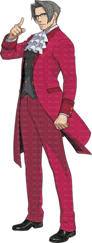 MILES EDGEWORTH UGLY BRIGHT SUIT - zdarma png
