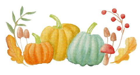 Autumn Fall Pumpkins - GIF เคลื่อนไหวฟรี
