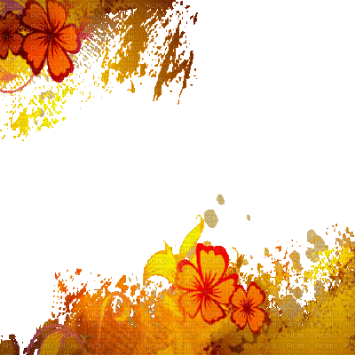 flower fleur frame cadre effect overlay fond autumn automne herbst tube gif  anime animated animation brown, flower , fleur , frame , cadre , effect ,  overlay , fond , autumn ,