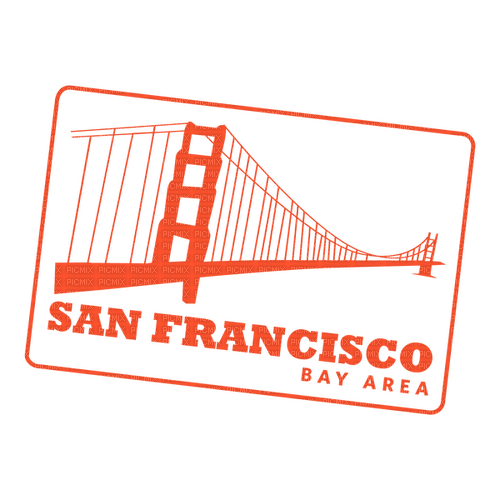 San Francisco USA Stamp - Bogusia - PNG gratuit