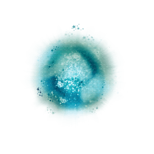 deco moon winter turquoise color - 免费PNG