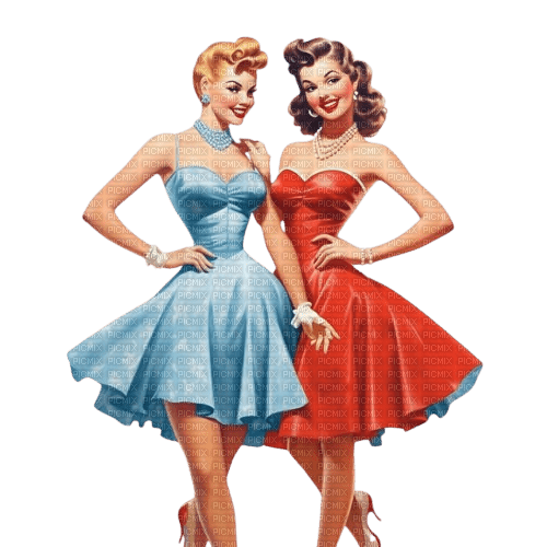 Deux Pin-Up - 無料png