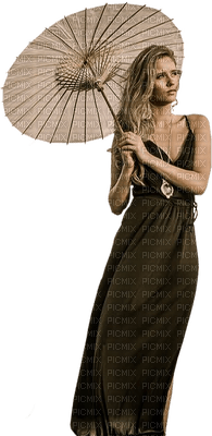 mujer con paraguas by EstrellaCristal - zadarmo png