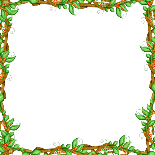 Y.A.M._Summer flowers frame - бесплатно png