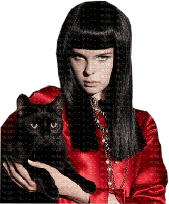 woman with cat bp - бесплатно png