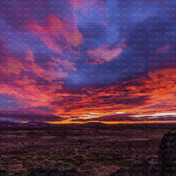 Sunset sky moving - GIF animado grátis
