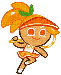 orange cookie - GIF animasi gratis