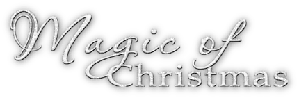 soave text christmas magic white - PNG gratuit