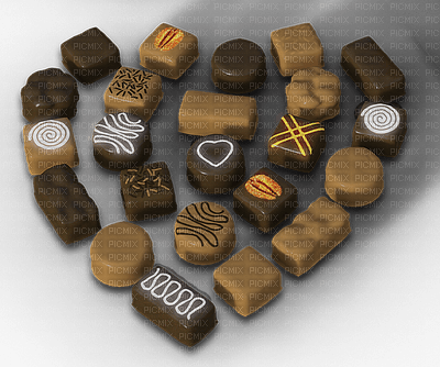 heart, chocolate - png grátis