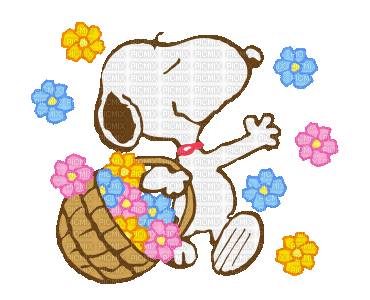 MMarcia gif  Snoopy - Gratis animerad GIF