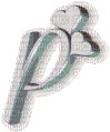 Tube lettre-P- - Gratis geanimeerde GIF