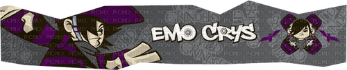 Emo Crys banner - png ฟรี