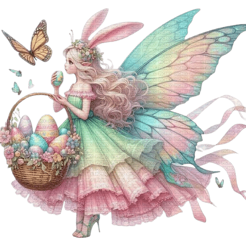 easter, ostern, fairy, fee, fantasy - PNG gratuit