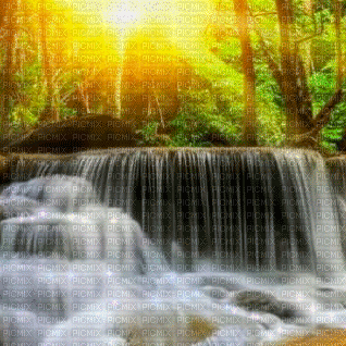 Rena Hintergrund Wasserfall Waterfall - Ilmainen animoitu GIF