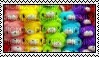 rainbow gloomy bear stamp - δωρεάν png