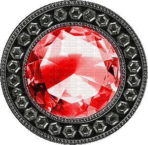 Animated.Gem.Jewel.Deco.Red - By KittyKatLuv65 - Free animated GIF