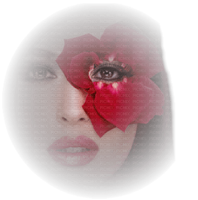 cecily-visage fantaisie femme fleur - PNG gratuit