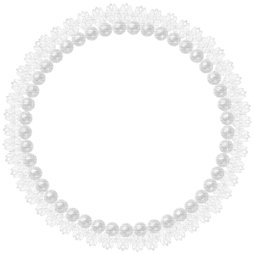 White Pearls Frame - ücretsiz png