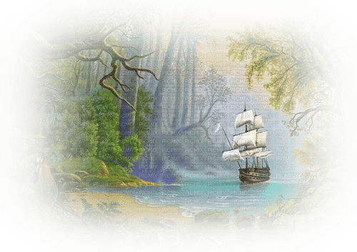 background sea summer spring ship - 無料png