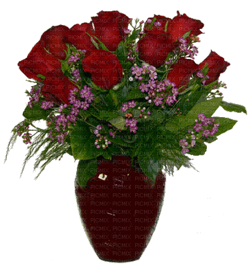 vaza s cvijećem - Gratis geanimeerde GIF