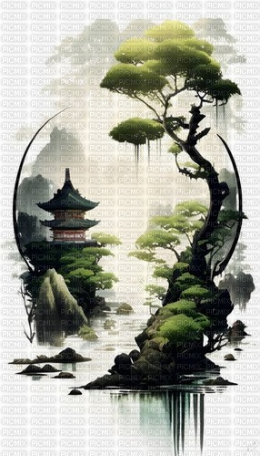Asian background - zdarma png