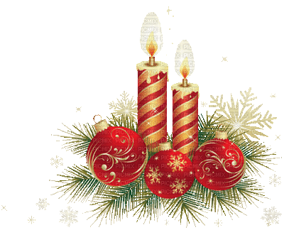 munot - weihnachten kerzen - christmas candles - noël bougies - Ingyenes animált GIF