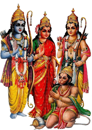 Sita Ram Lakshman Hanuman - 無料png