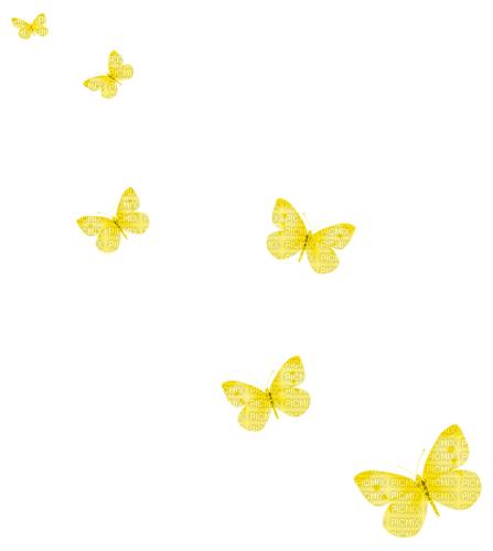 Butterflies.Yellow - 免费PNG