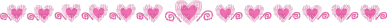 Barre de séparation coeur rose - GIF animé gratuit