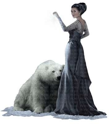 woman with animal bp - kostenlos png