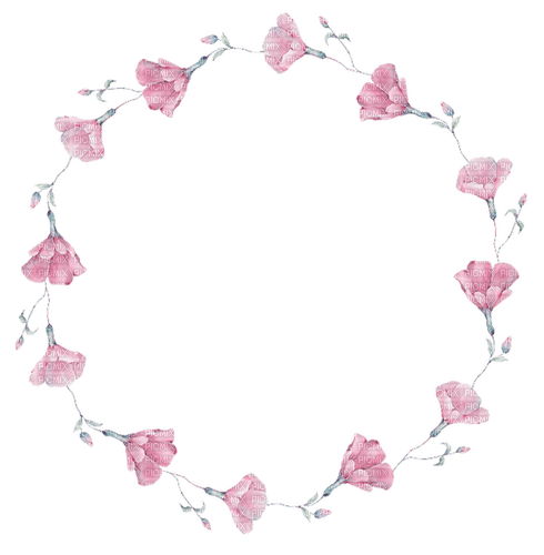 kikkapink circle frame pink - kostenlos png