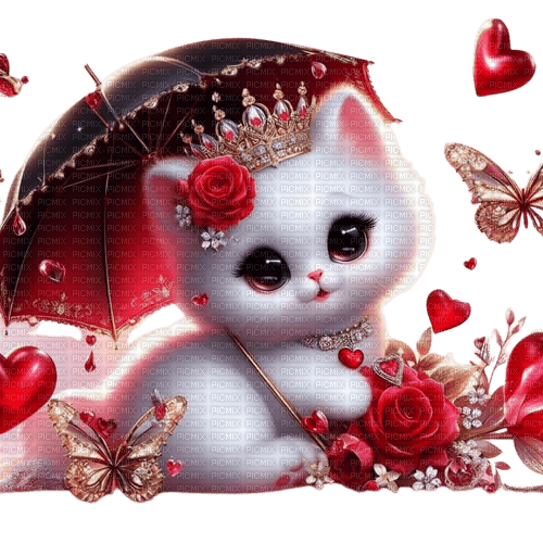 chats fantaisie rose - бесплатно png