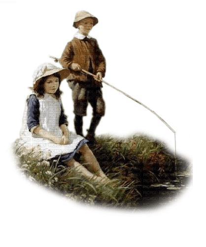 niños pescando  dubravka4 - bezmaksas png