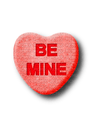 Be Mine.Candy.Heart.Red - ücretsiz png