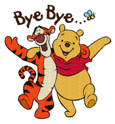 Tigger & Pooh - Bye Bye - zdarma png