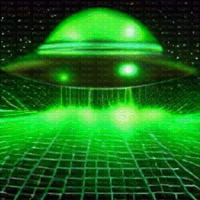 Vaporwave UFO Background - GIF animasi gratis